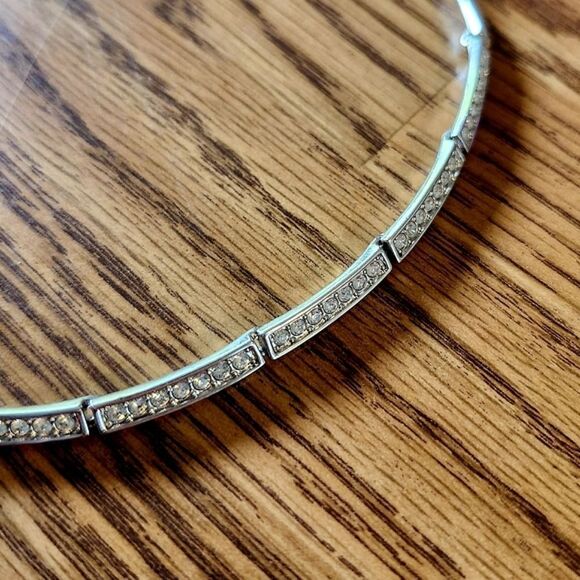SWAROVSKI Crystal Bar Link Necklace WEDDING READY! - Picture 2 of 10